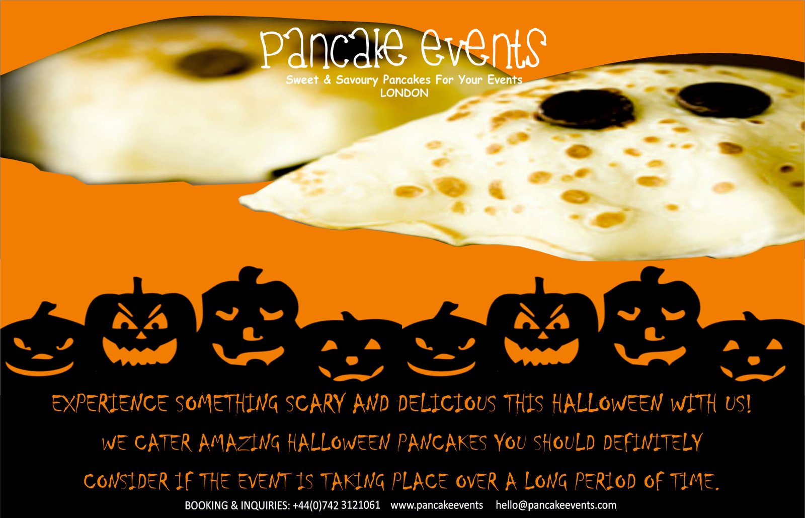 Halloween party food London pancakeevents (1) Halloween Catering, Halloween Catering