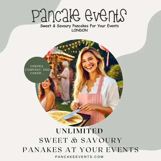 HEALTHIER CATERING (Unlimited Sweet & Savoury Crepes) pancake catering London, Instant Booking