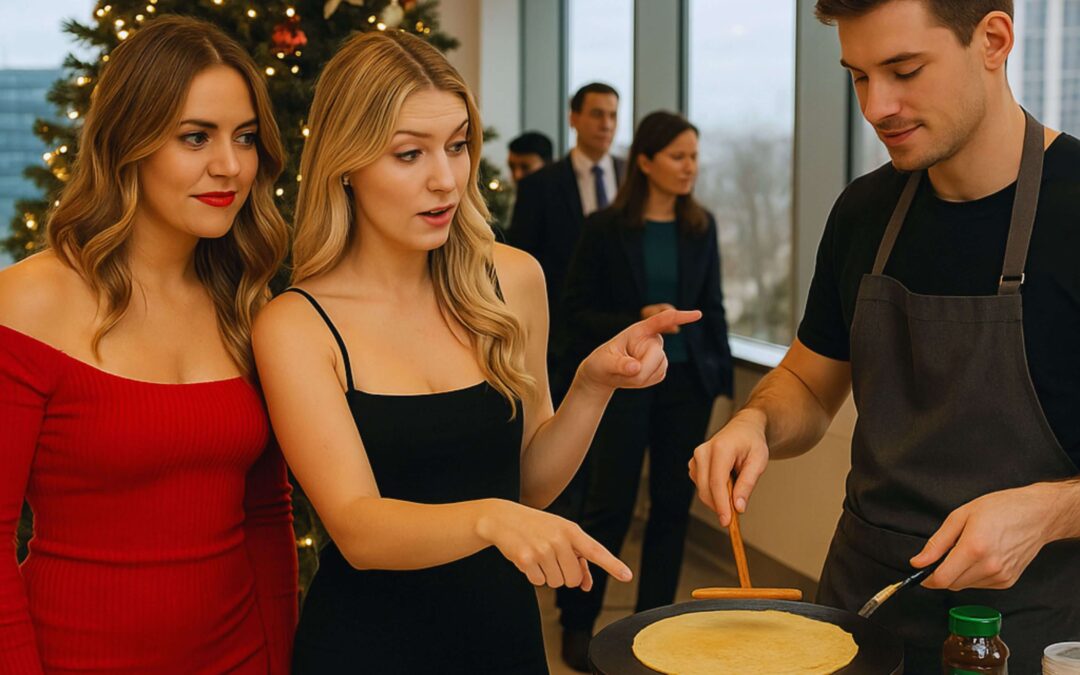Christmas Office Catering London: Live Pancake Bars for Festive Breakfasts