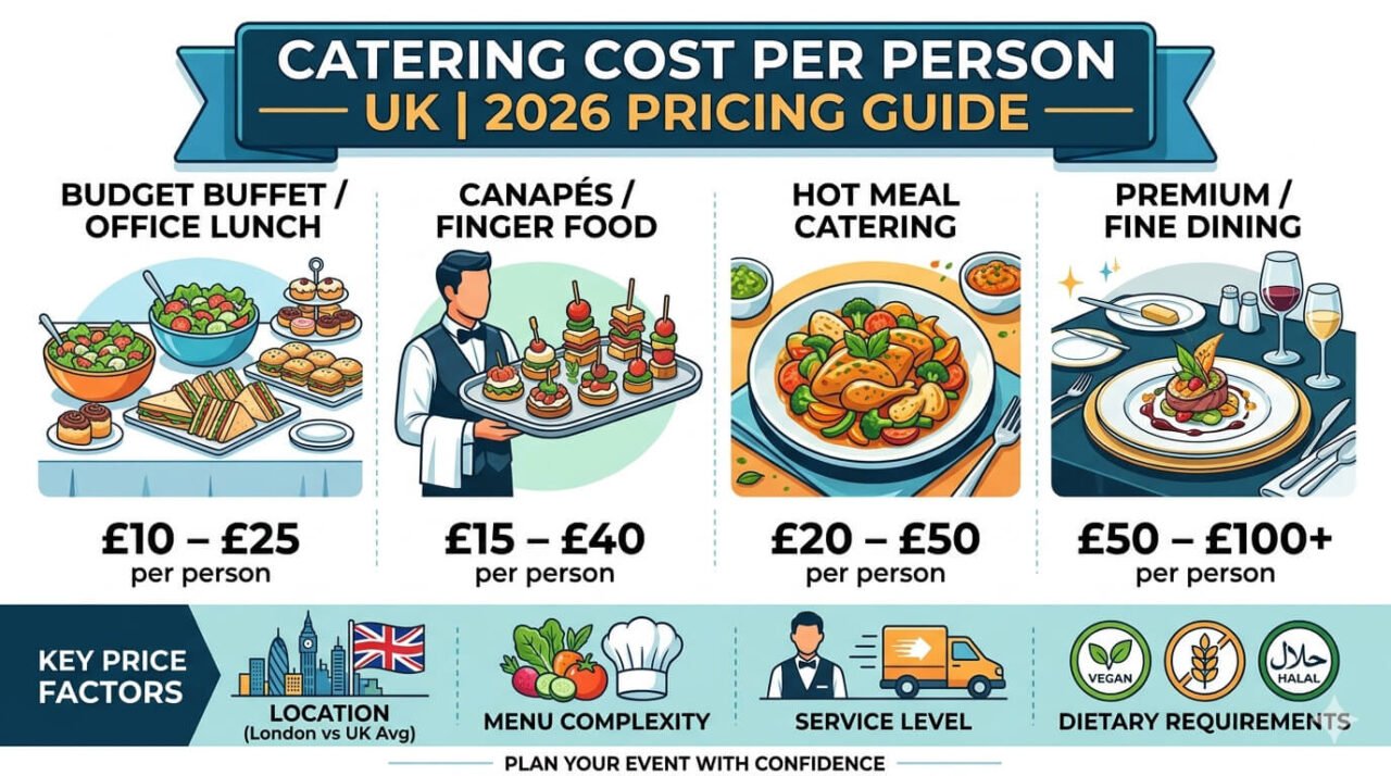 catering pricing: how much to charge for catering... Catering Cost Per Person UK (2026 Guide)