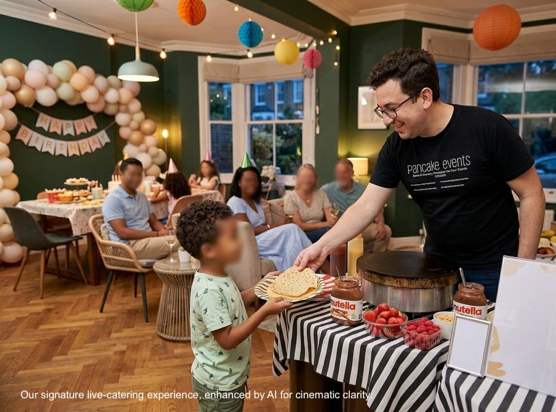 kids party pancake catering London, Kids Party Pancake Catering London