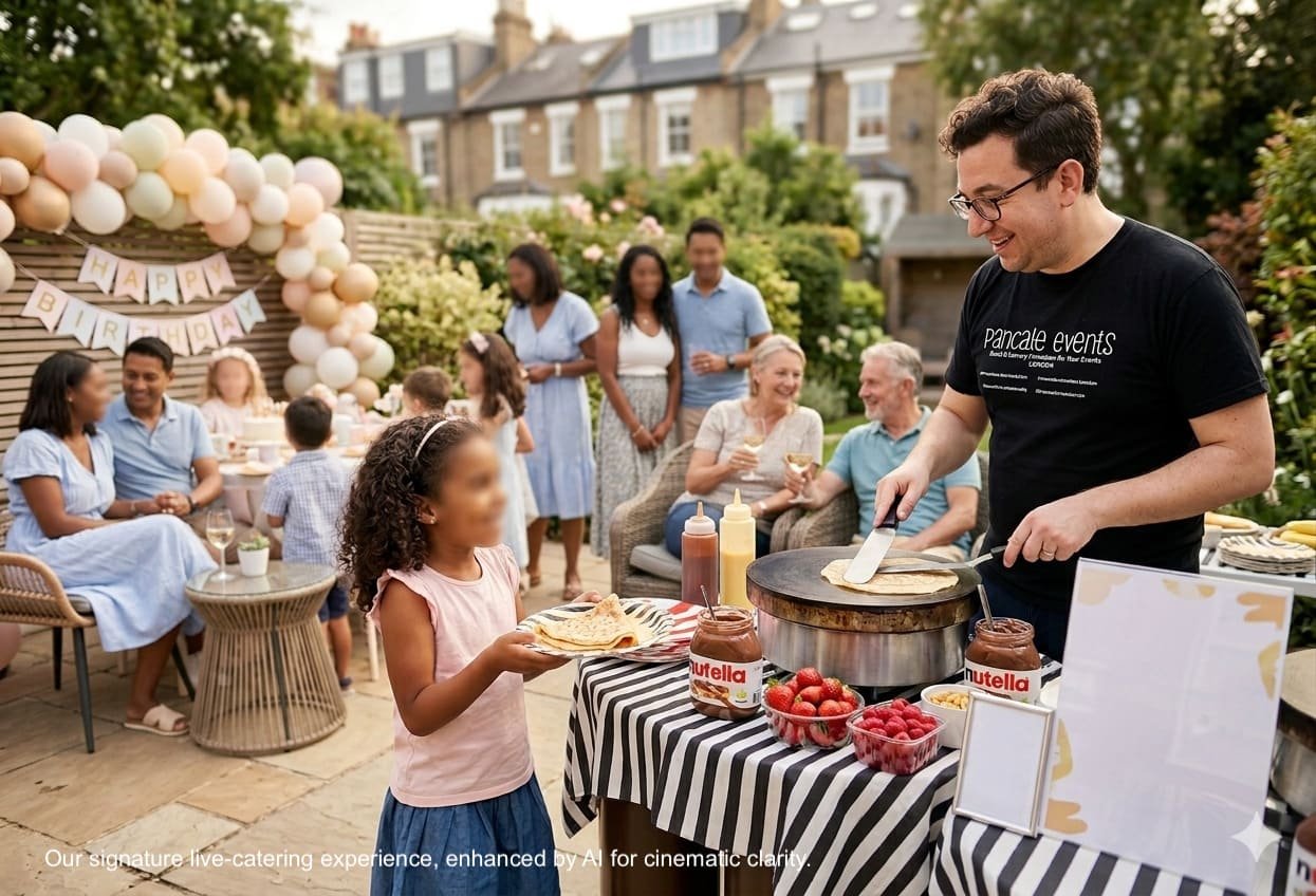 kids party pancake catering London, Kids Party Pancake Catering London