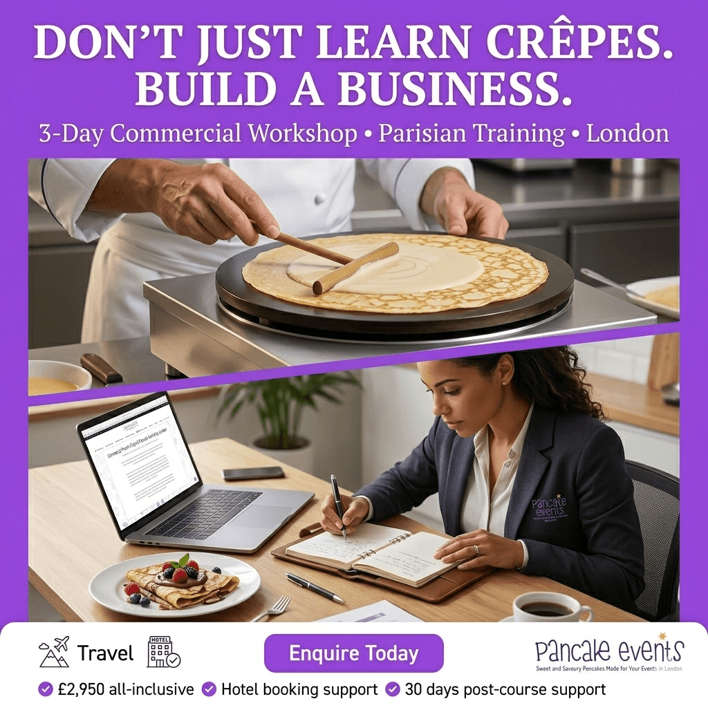commercial French crêpe workshop London, Commercial Pancake Crepe Workshop