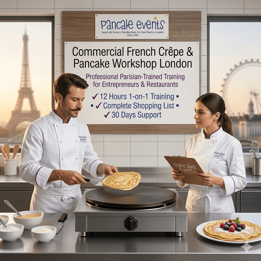 commercial French crêpe workshop London, Commercial Pancake Crepe Workshop