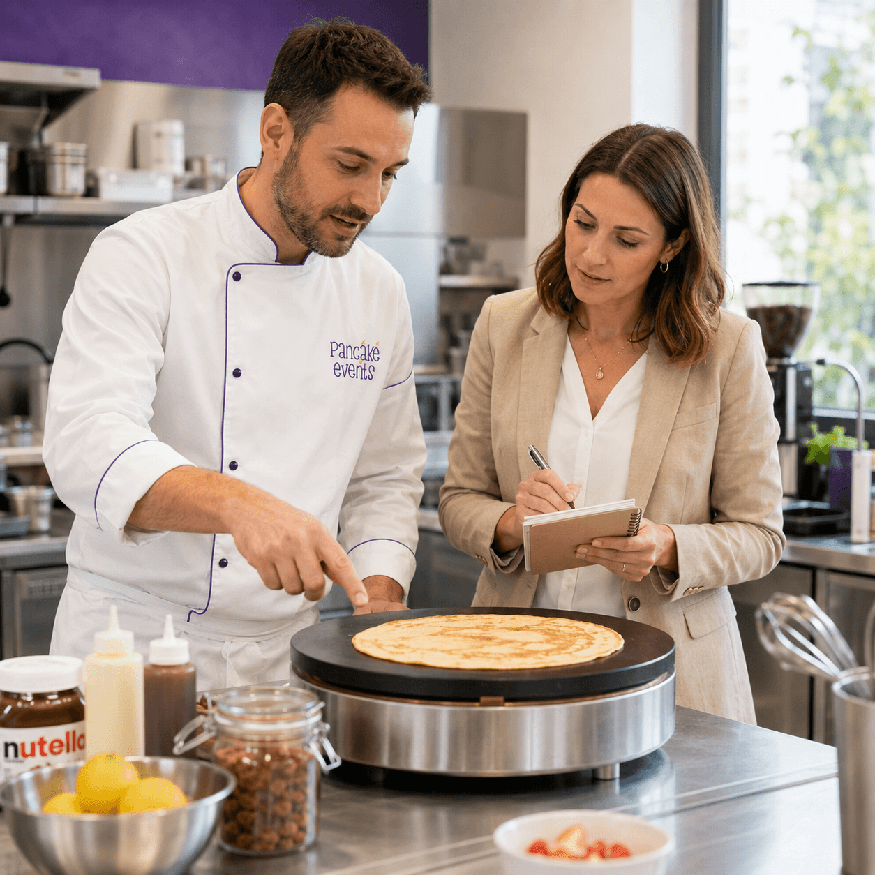 commercial French crêpe workshop London, Commercial Pancake Crepe Workshop